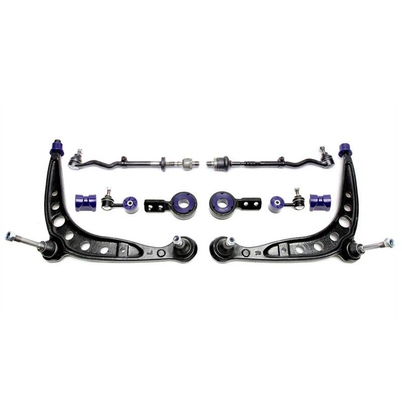4 bracci Anteriori Rinforzati in Poliuretano TA Technix Braccio trasversale con boccole eccentriche in PU BMW Serie 3 E30 M3