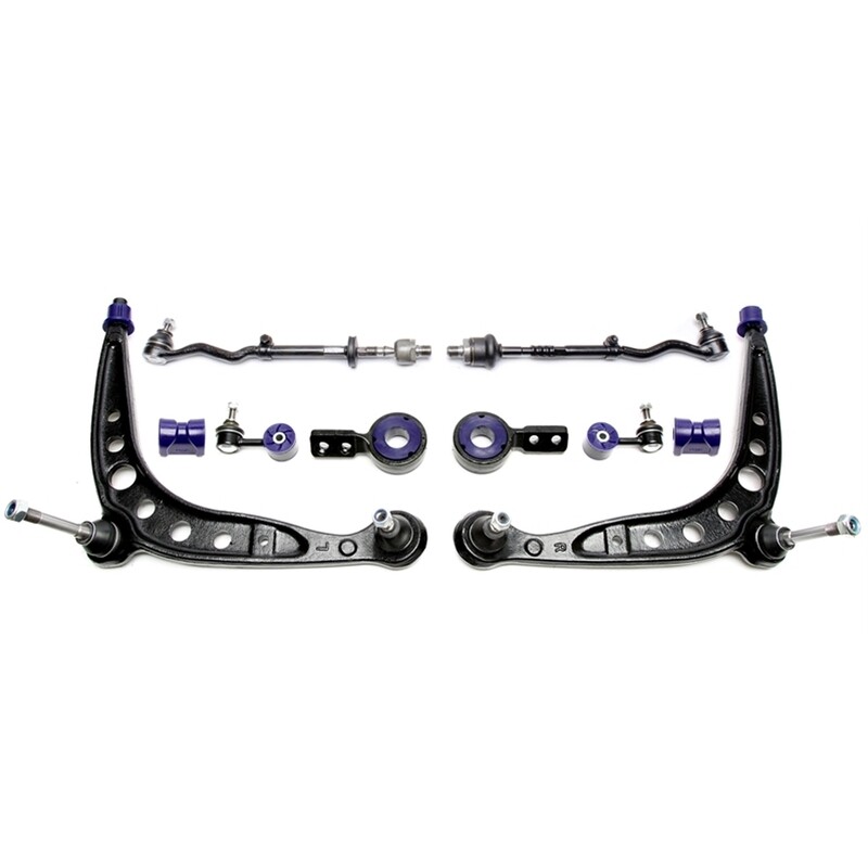 4 bracci Anteriori Rinforzati in Poliuretano TA Technix Braccio trasversale con boccole eccentriche in PU BMW Serie 3 E30 M3