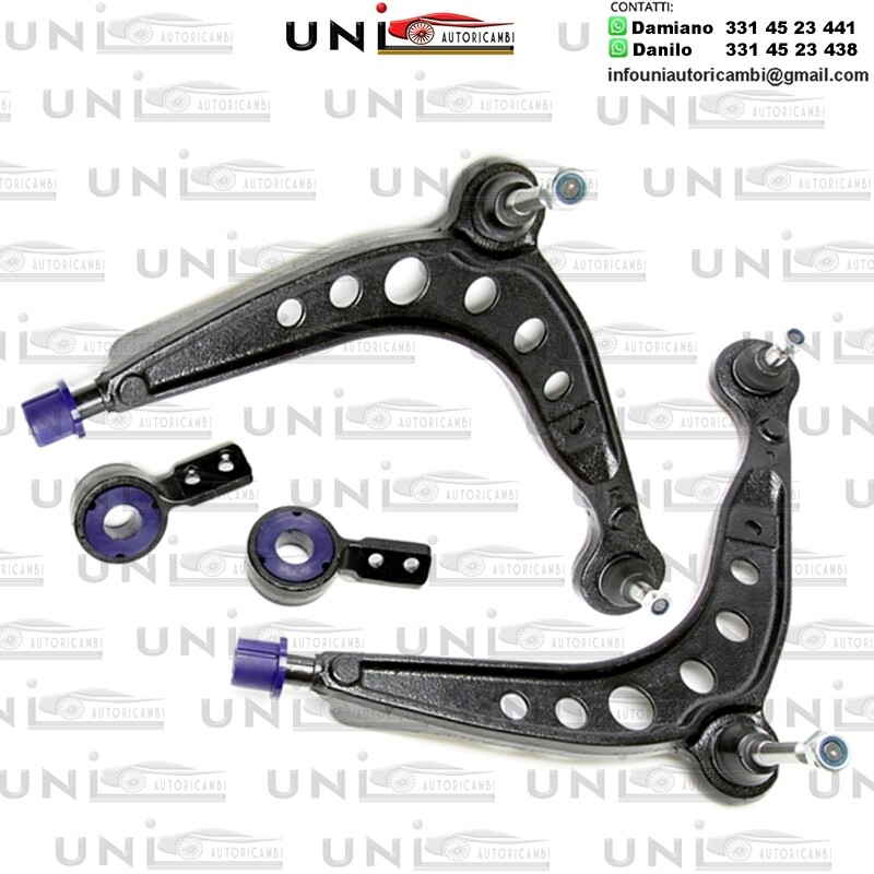 4 bracci Anteriori Rinforzati in Poliuretano TA Technix Set bracci trasversali con boccole in PU BMW Serie 3 E36 Serie Compact / 3 E36 / Z3 Roadster / Coupé