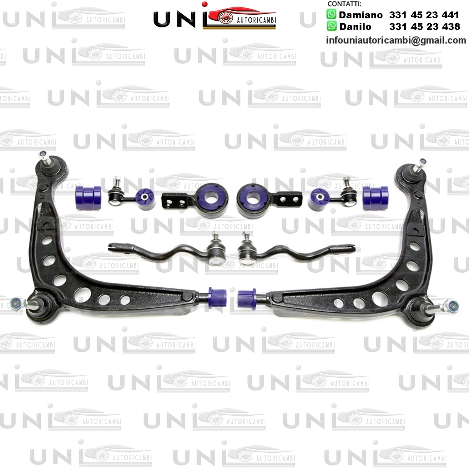 4 bracci Anteriori Rinforzati in Poliuretano TA Technix Set bracci trasversali con boccole in PU BMW serie 3 E36 serie Compact / 3 E36 / Z3 Roadster / Coupé