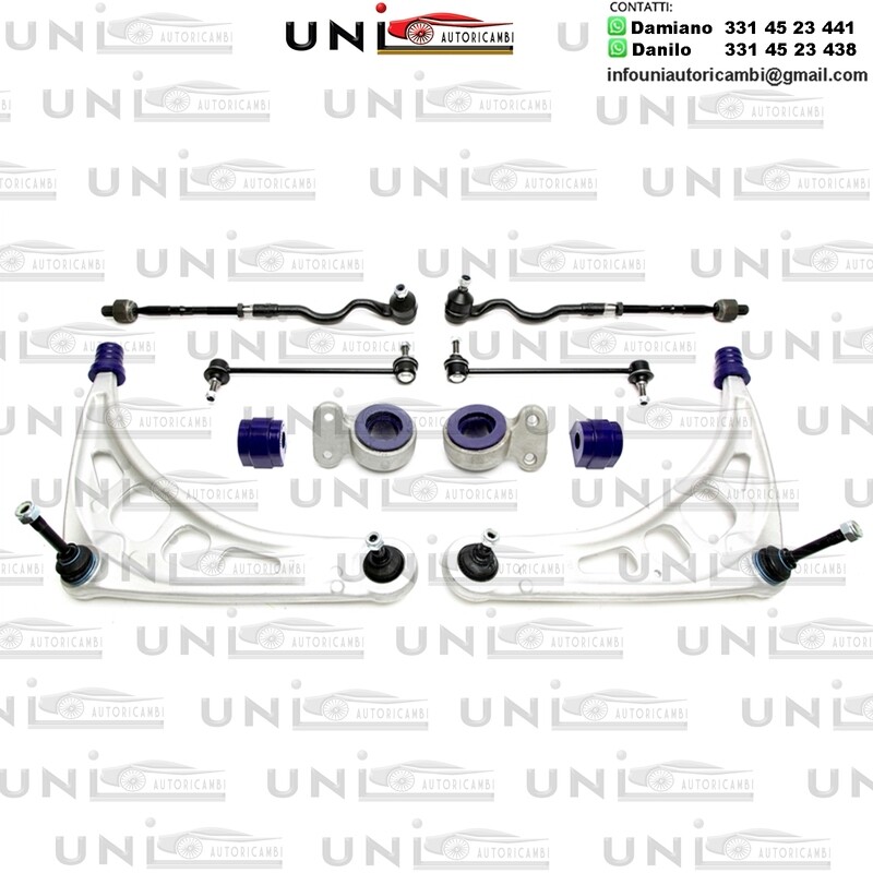 4 bracci Anteriori Rinforzati in Poliuretano TA Technix Braccio trasversale con boccole in PU BMW serie 3 E46 / Z4