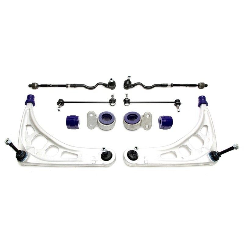4 bracci Anteriori Rinforzati in Poliuretano TA Technix Braccio trasversale con boccole in PU BMW serie 3 E46 / Z4