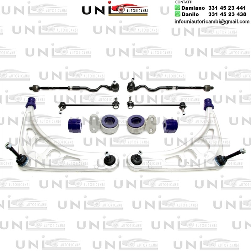 4 bracci Anteriori Rinforzati in Poliuretano TA Technix Braccio trasversale con boccole in PU BMW serie 3 E46 / Z4