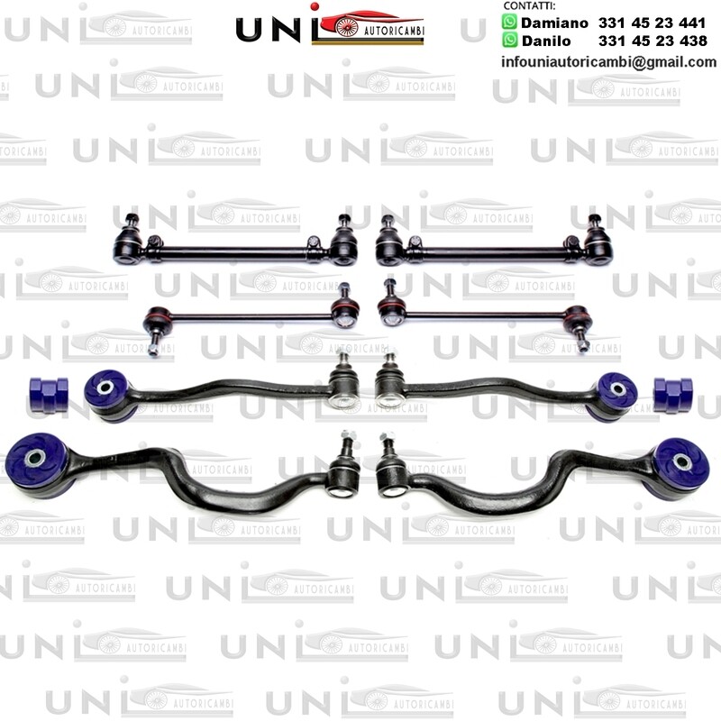 4 bracci Anteriori Rinforzati in Poliuretano TA Technix Braccio trasversale con boccole in PU BMW Serie 5 E34