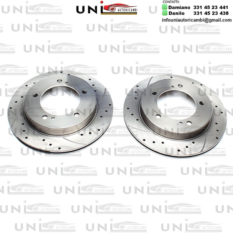 2X Dischi Sportivi Autoventilati Anteriori Baffati Forati passend für Suzuki Jimny / Vitara