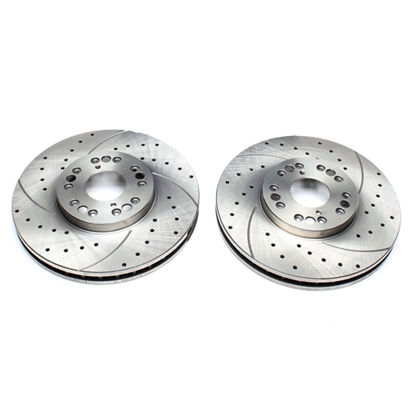 2X Dischi Sportivi Autoventilati Anteriori Baffati Forati Lexus GS / IS I / IS SportCross / SC