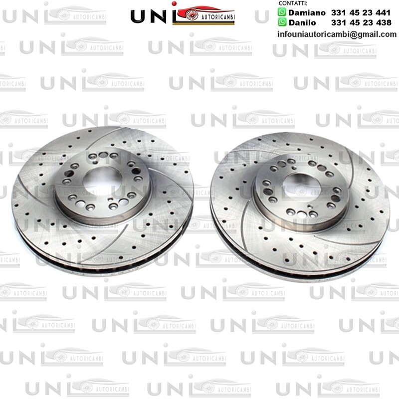 2X Dischi Sportivi Autoventilati Anteriori Baffati Forati Lexus GS / IS I / IS SportCross / SC