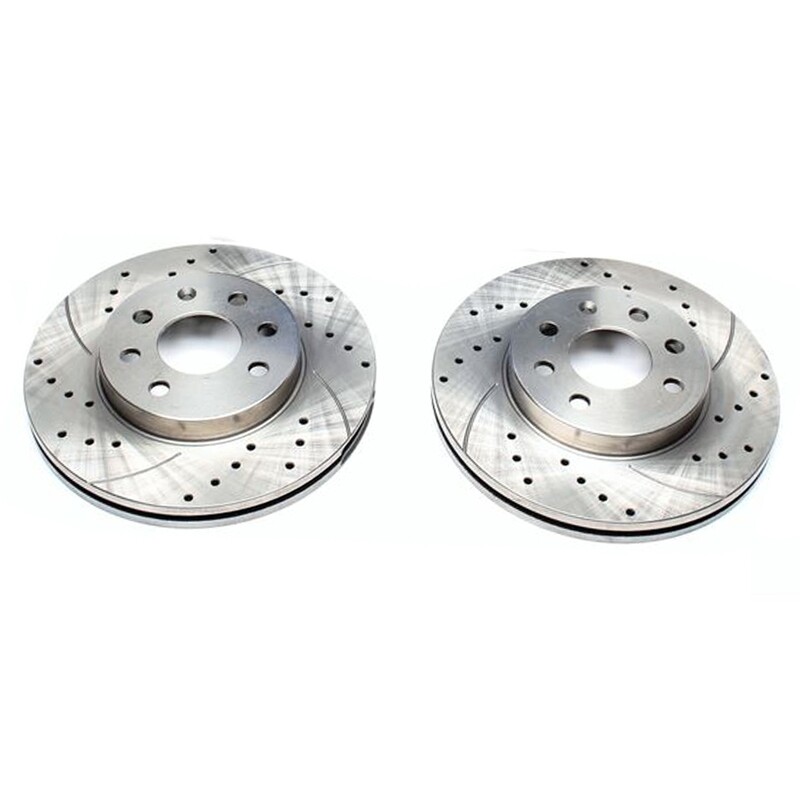 2X Dischi Sportivi Anteriori Baffati Forati Daewoo Nubira / Nubira Stufenheck / Nubira Wagon