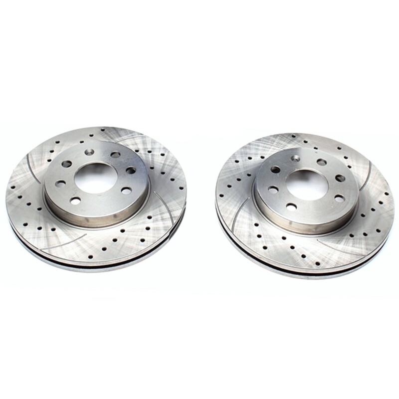 2X Dischi Sportivi Autoventilati Posteriori Baffati Forati Lexus LX / Toyota Land Cruiser100