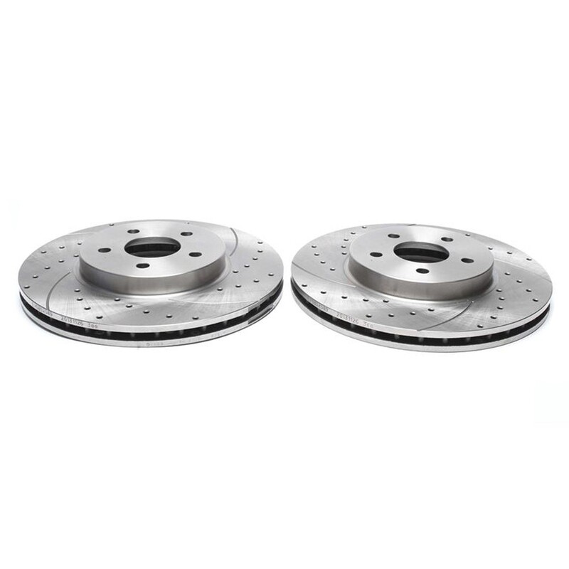 2X Dischi Sportivi Anteriori Baffati Forati Ford Mondeo III / Jaguar X-Type, X-Type Estate