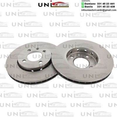 2 Dischi Freno Normali SEAT Mii / SKODA CITIGO / VW LOAD UP / UP