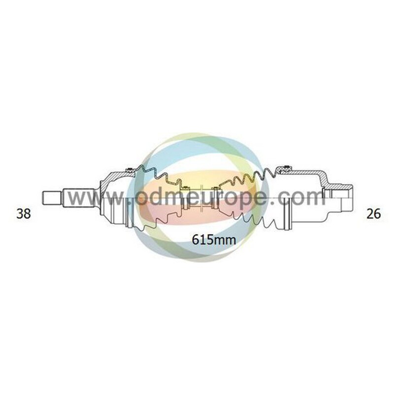 SEMIASSE MANUALE ANTERIORE SINISTRO Volkswagen Transporter Mk5 [4motion] da 2009 a 2016