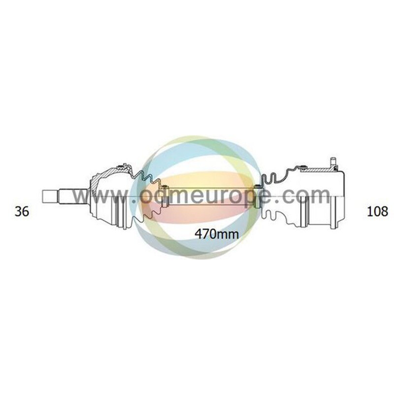 SEMIASSE MANUALE ANTERIORE SINISTRO Seat Cordoba / Ibiza IV / Skoda Fabia I [Combi] da 2003 a 2008
