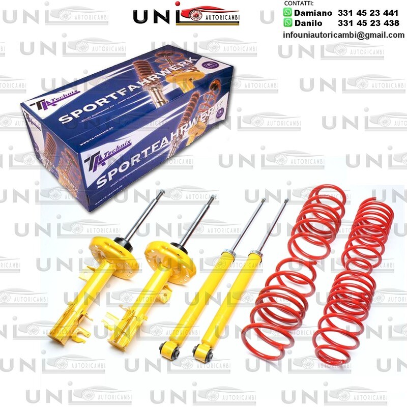 Kit Assetto Sportivo Fisso Tatechnix 4 Ammortizzatori Sportivi + 4 Molle Ribassate Alfa Romeo Brera 2.2JTS Tipo 939 35 / 25mm