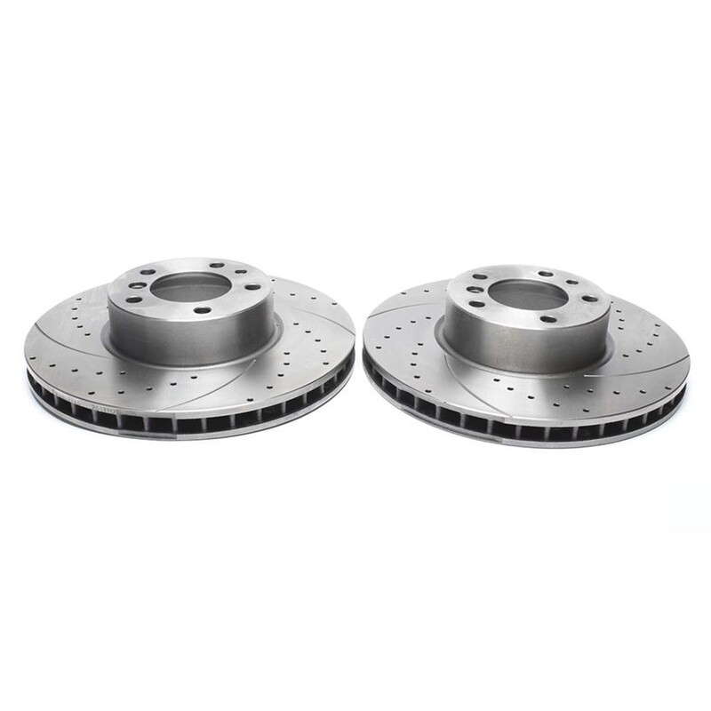 2X Dischi Sportivi Anteriori Baffati Forati Alpina B10 / BMW E31 / E32 / E38 / E39