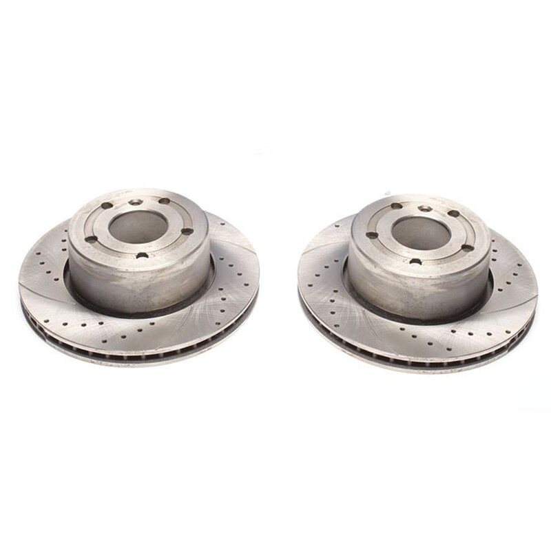 2X Dischi Sportivi Anteriori Baffati Forati Land Rover Discovery II (LJ, LT),Rover Discovery II (LJ, LT)