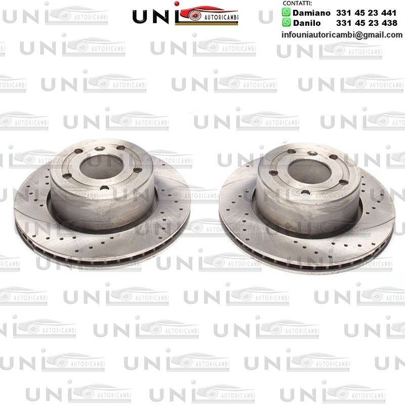 2X Dischi Sportivi Anteriori Baffati Forati Land Rover Discovery II (LJ, LT),Rover Discovery II (LJ, LT)