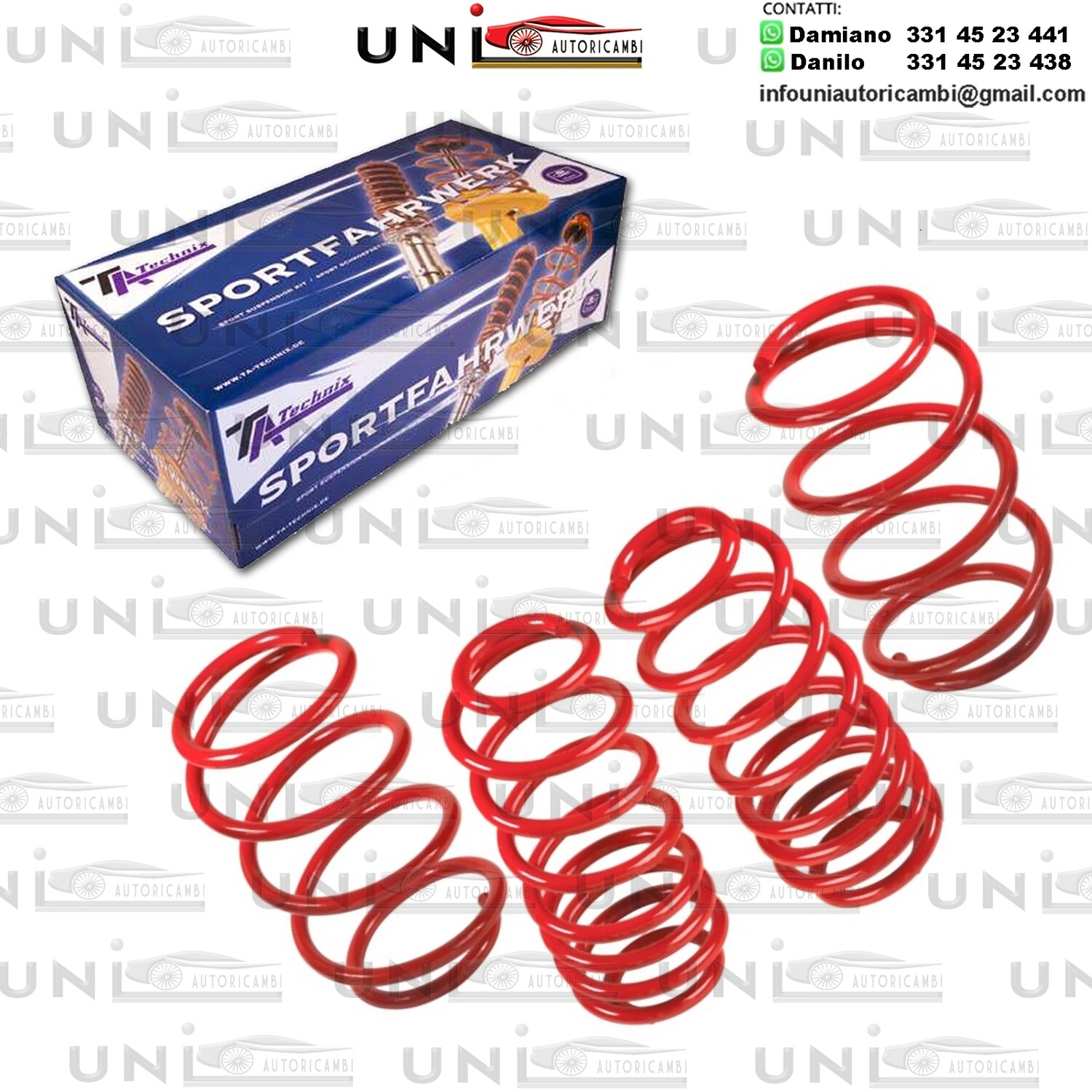 KIT 4 Molle Sportive Ribassate 30/30 Honda Civic VI Aerodeck  MC2 dal 1998