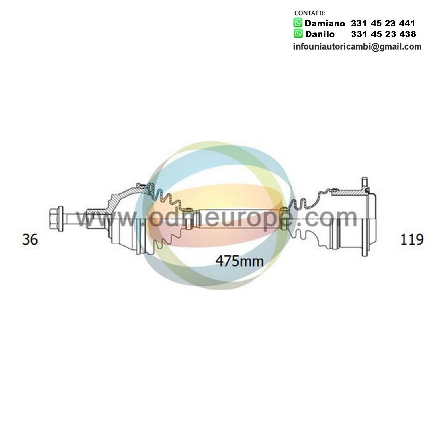 SEMIASSE ANTERIORE SINISTRO Audi A3 [8P1] / A3 [Quattro] [8P1] / A3 [Convertible] [8P7] / A3 [Sportback] [8PA]