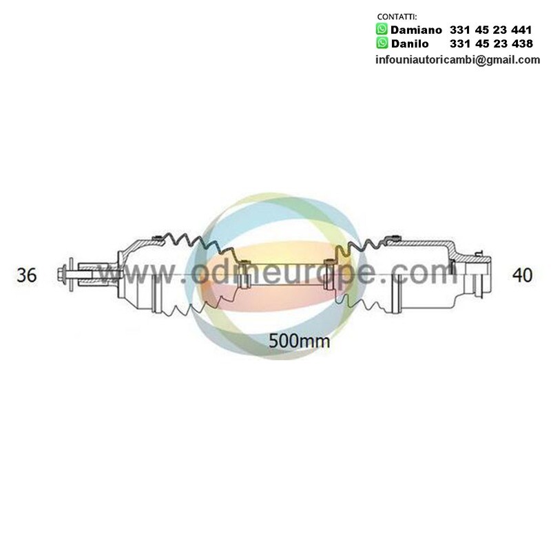 SEMIASSE MANUALE ANTERIORE SINISTRO Audi Q3 [Quattro] [8U] / Volkswagen Tiguan [5N] da 2007 a 2020