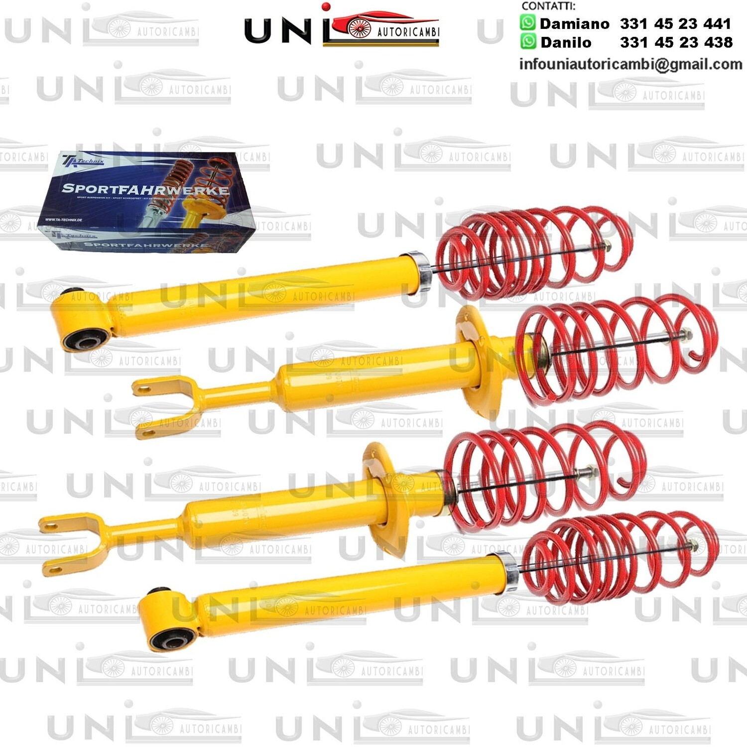 Kit Assetto Sportivo Fisso Tatechnix Audi A4 Quattro Avant (8E-B6+B7) da 2000 a 2008