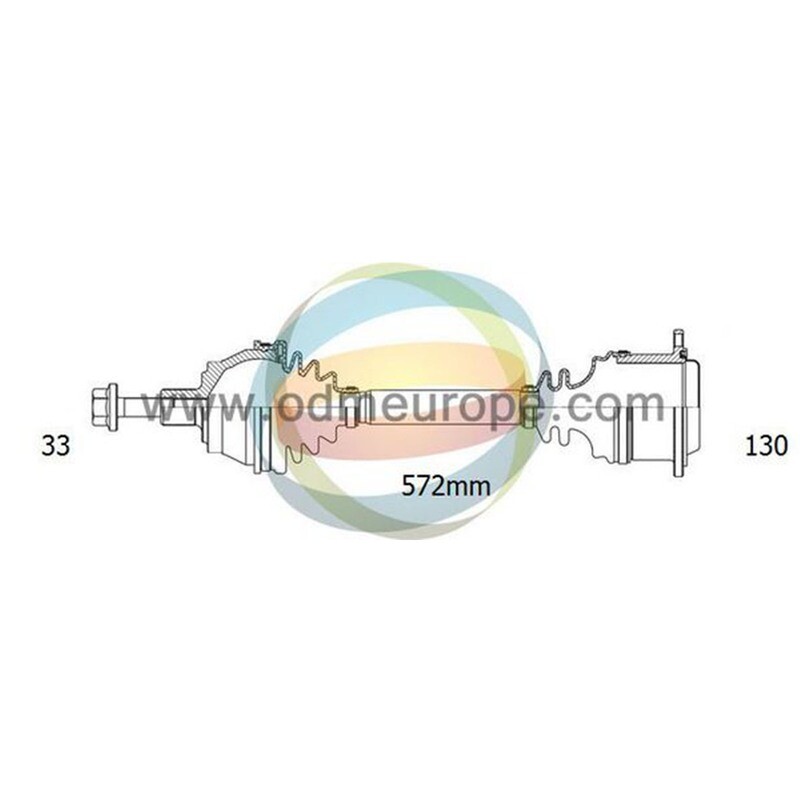 SEMIASSE MANUALE ANTERIORE SINISTRO Audi 80 [8C, B4] da 1991 a 1995
