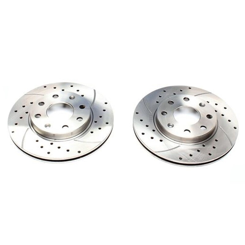 2X Dischi Sportivi Anteriori Baffati Forati Chevrolet Aveo Schrägheck/Aveo Stufenheck/Kalos Stufenheck/Spark