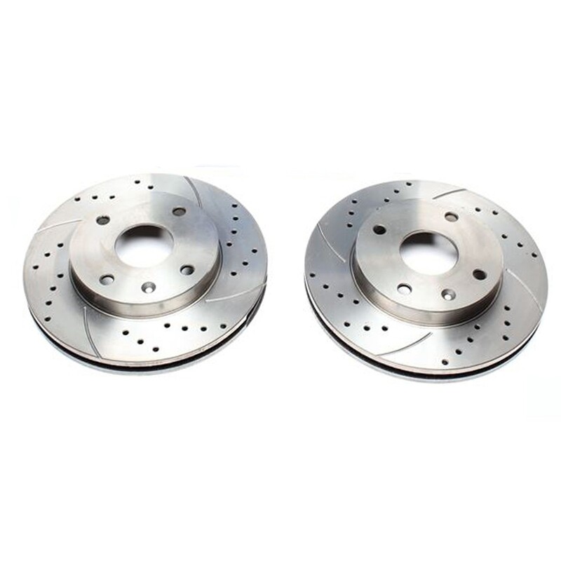 2X Dischi Sportivi Anteriori Baffati Forati Chevrolet /Daewoo Evanda/Lacetti/Nubira Stufenheck/Nubira Kombi