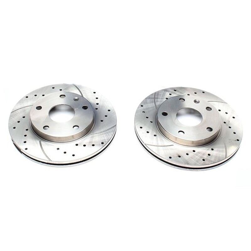 2X Dischi Sportivi Anteriori Baffati Forati Daewoo Leganza (KLAV) da 07.2000 a 04.2004