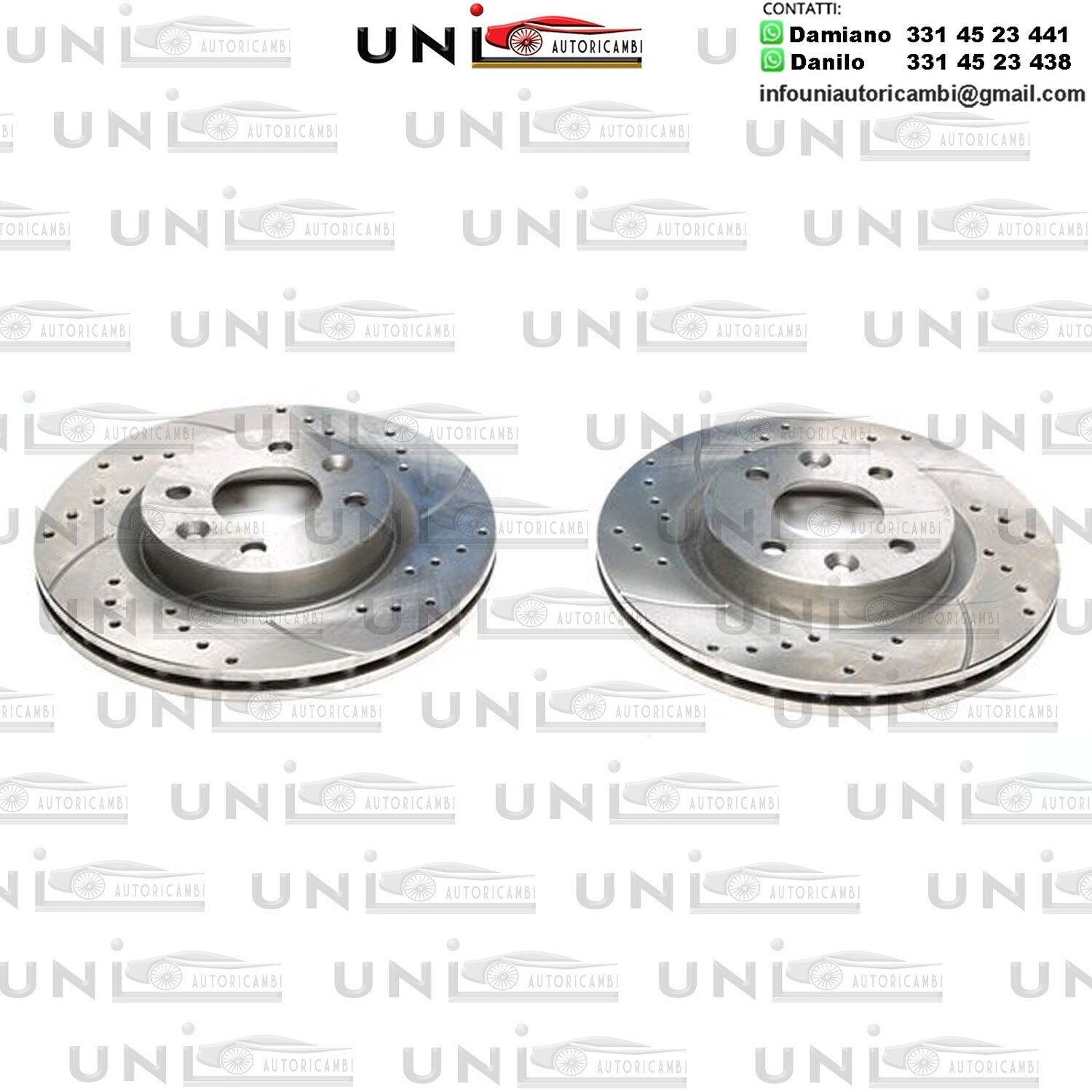 2X Dischi Sportivi Anteriori Dacia Logan / Sandero / Nissan Kubistar / Renault Clio I+II  / Kangoo / Logan I / Megane I