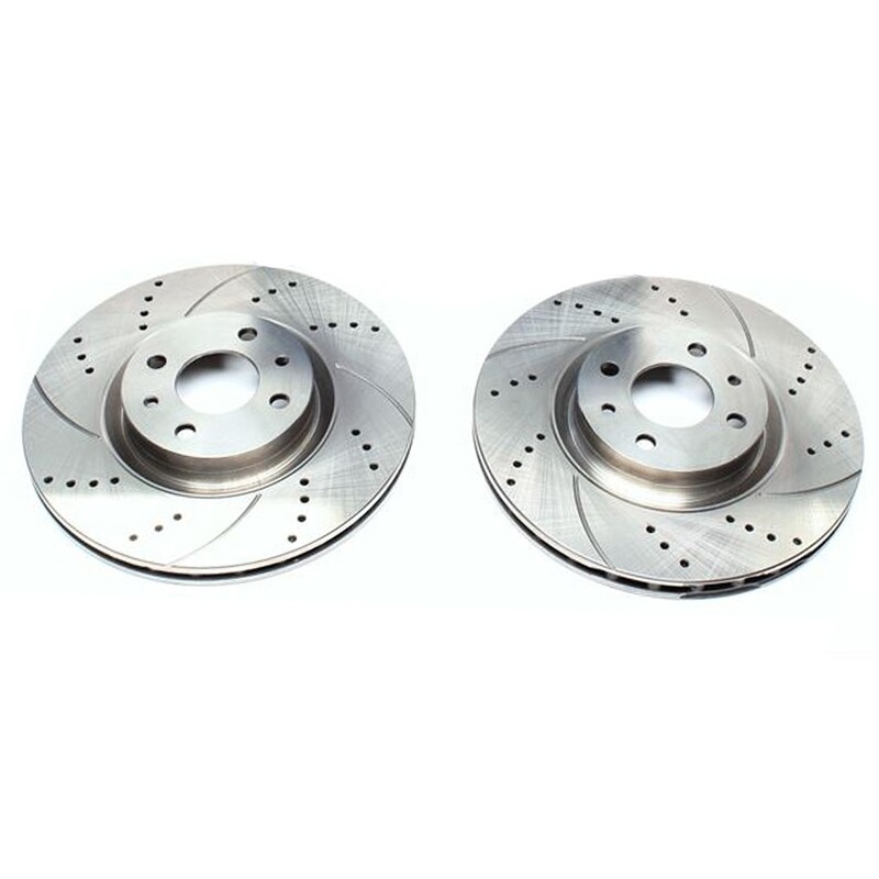 2X Dischi Sportivi Autoventilati Anteriori Baffati Forati Fiat 500/Alfa Romeo 155/Citroen Nemo/Fiat Bravo I e II / Coupè / Coma I / Doblò / Fiorino / Idea / Linea / Marea / Qubo / Stilo /