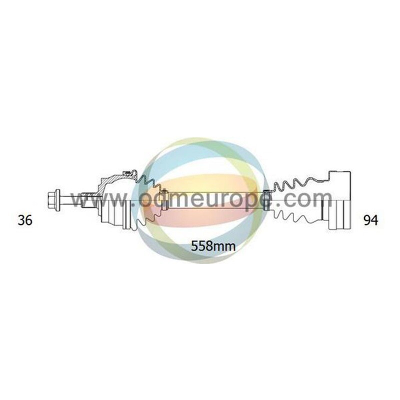 SEMIASSE MANUALE ANTERIORE SINISTRO Seat Leon [1P1] / Skoda Octavia II [Combi] / Volkswagen Golf Mk5 da 2003 a 2014