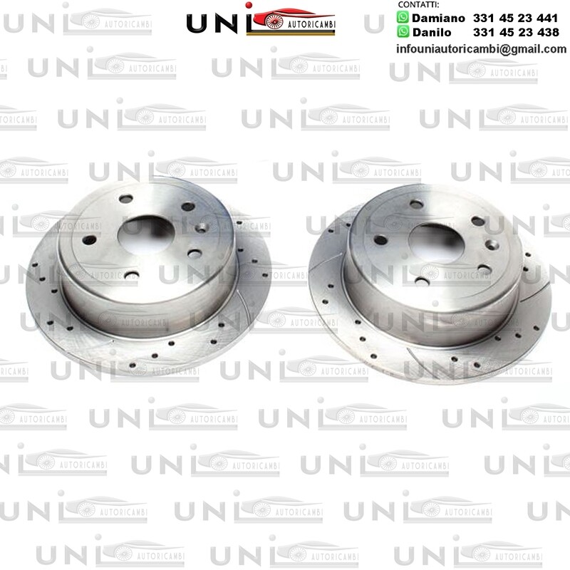 2X Dischi Sportivi Posteriori Baffati Forati Daewoo Leganza (KLAV) da 07.2000 a 04.2004