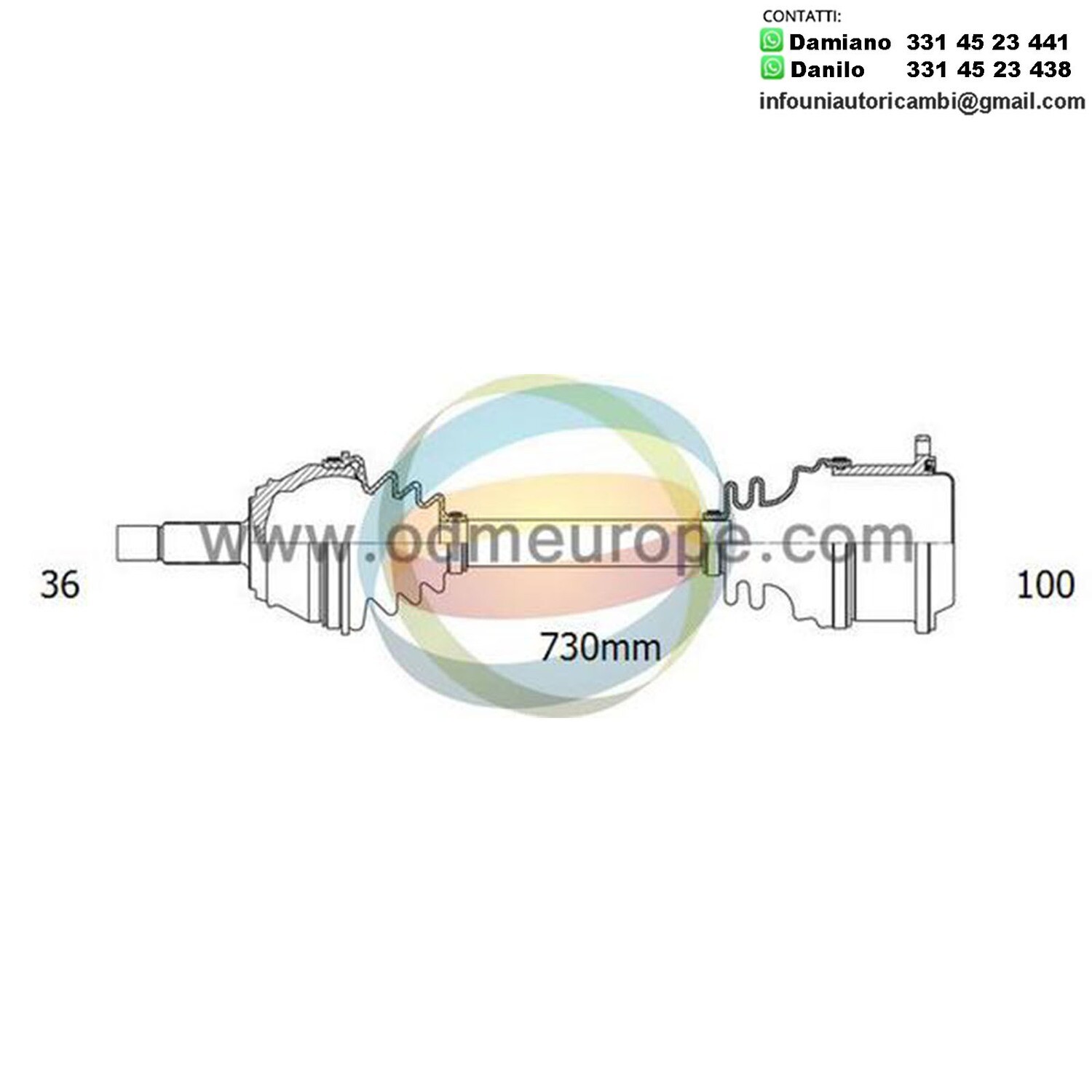 SEMIASSE AUTOMATICO ANTERIORE DESTRO Seat Cordoba / Skoda Fabia I / Volkswagen Polo da 2001 a 2013
