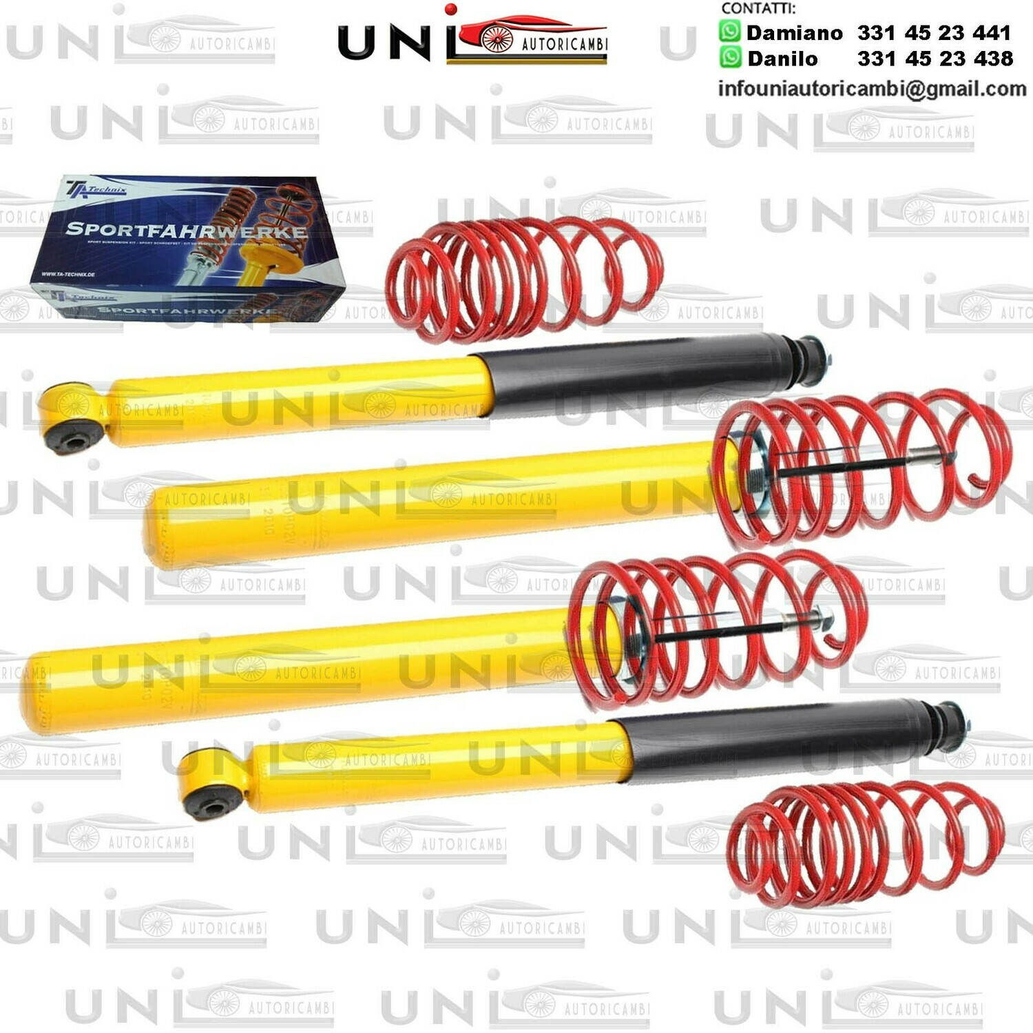 Kit Assetto Sportivo Fisso Tatechnix Opel Kadett E (E / E-CC / E-Cabrio) da 09.1984 a 1993