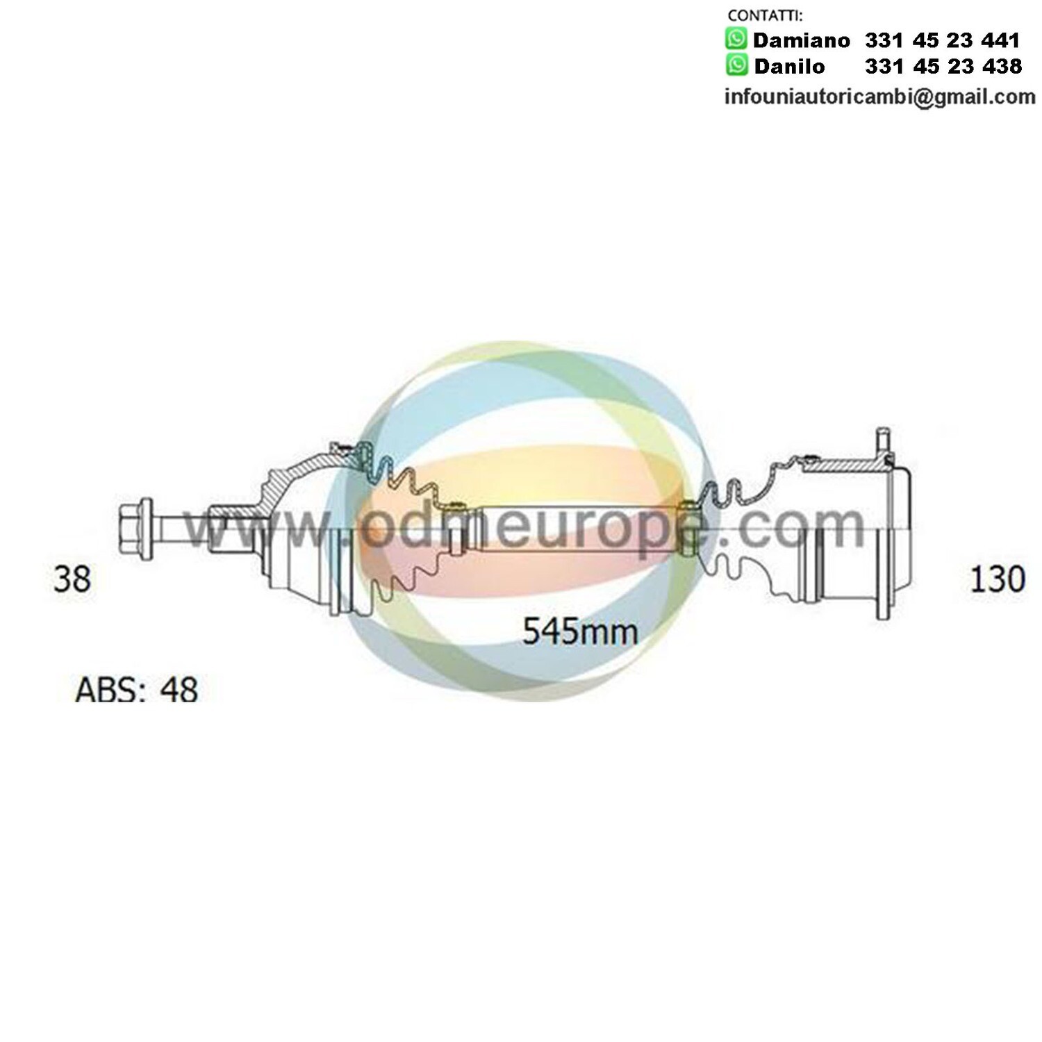 SEMIASSE AUTOMATICO ANTERIORE DESTRO Ford Galaxy / Seat Alhambra / Volkswagen Sharan da 1996 a 2001
