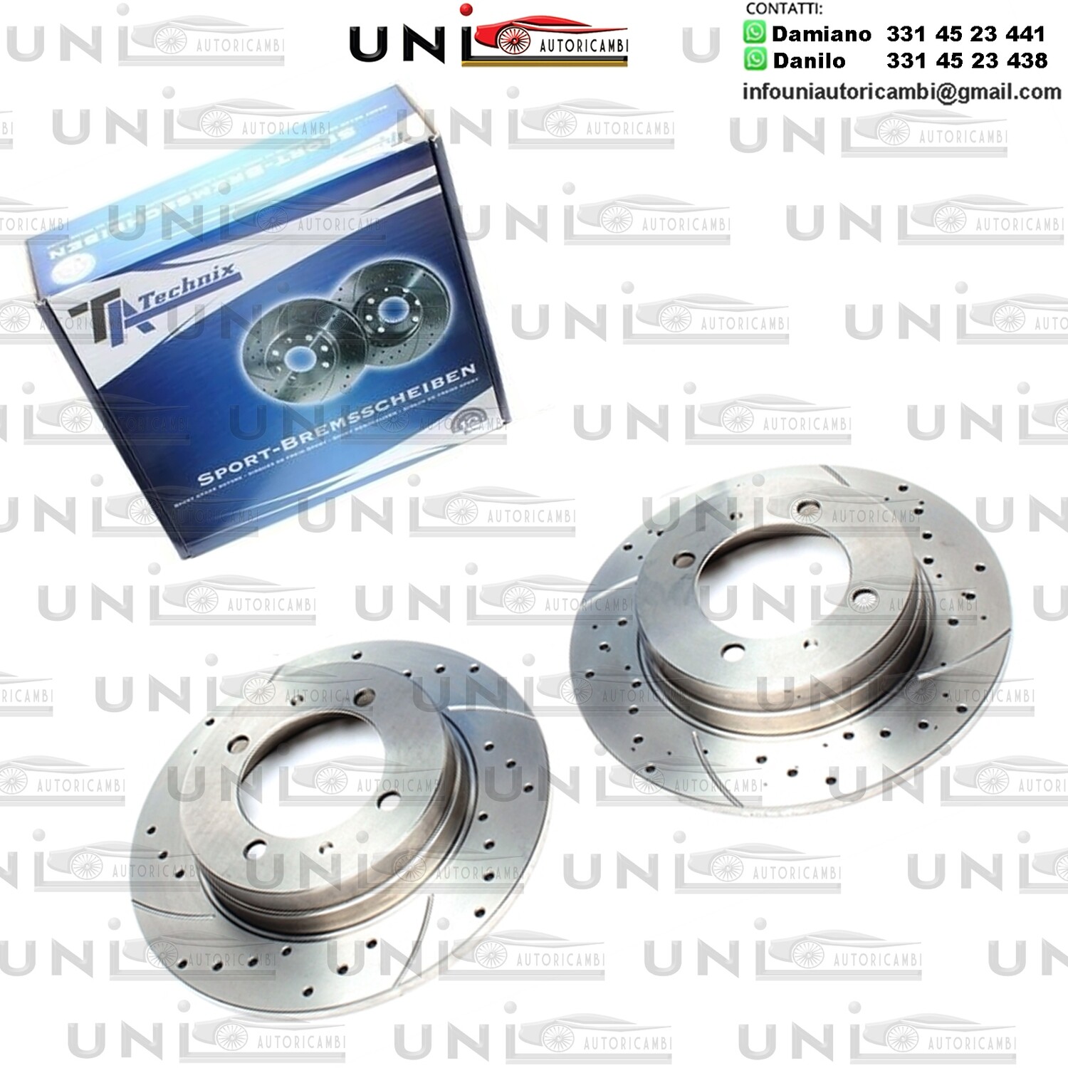 2X Dischi Sportivi Posteriori Mitsubishi Colt III / Galant IV / Galant IV Stufenheck / Lancer IV