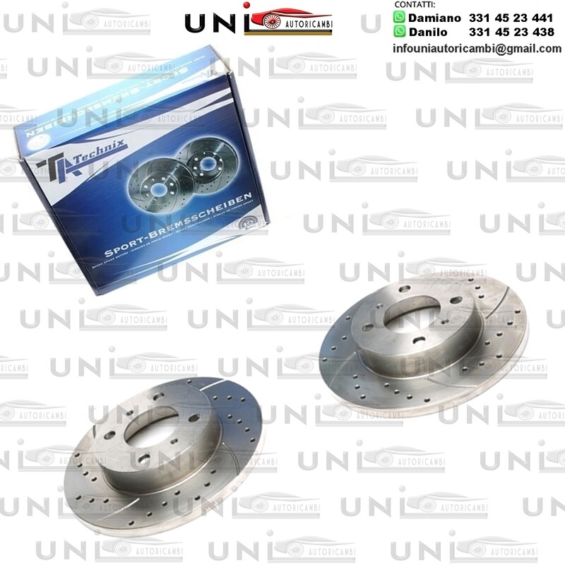 2X Dischi Sportivi Anteriori Mitsubishi Colt IV / Lancer V / Proton Wira