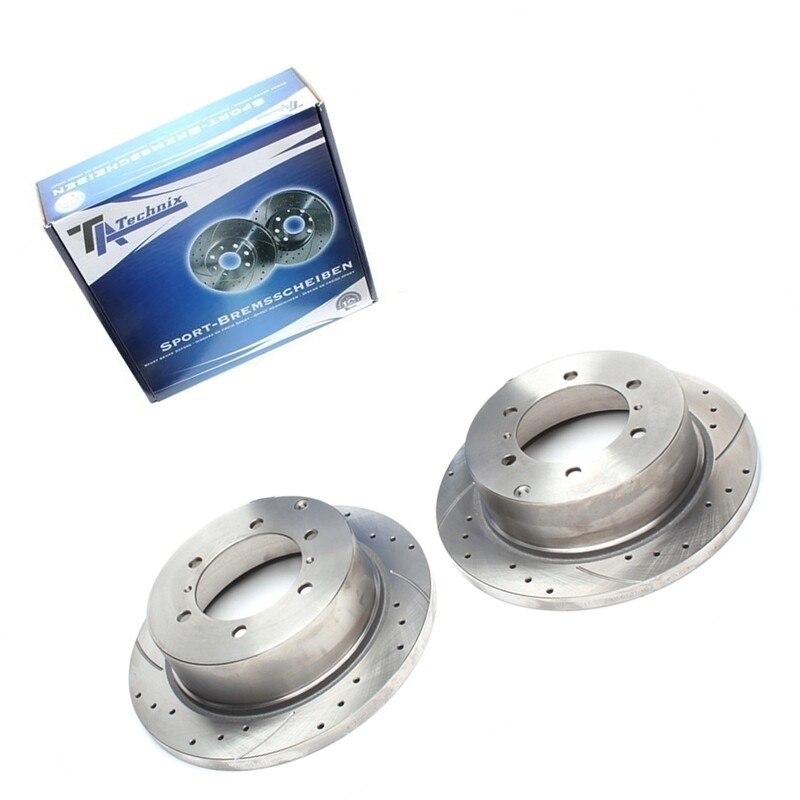 2X Dischi Sportivi Posteriori Mitsubishi Pajero II / Pajero III / Pajero Classic / Pajero Sport / L 400/Space Gear Bus