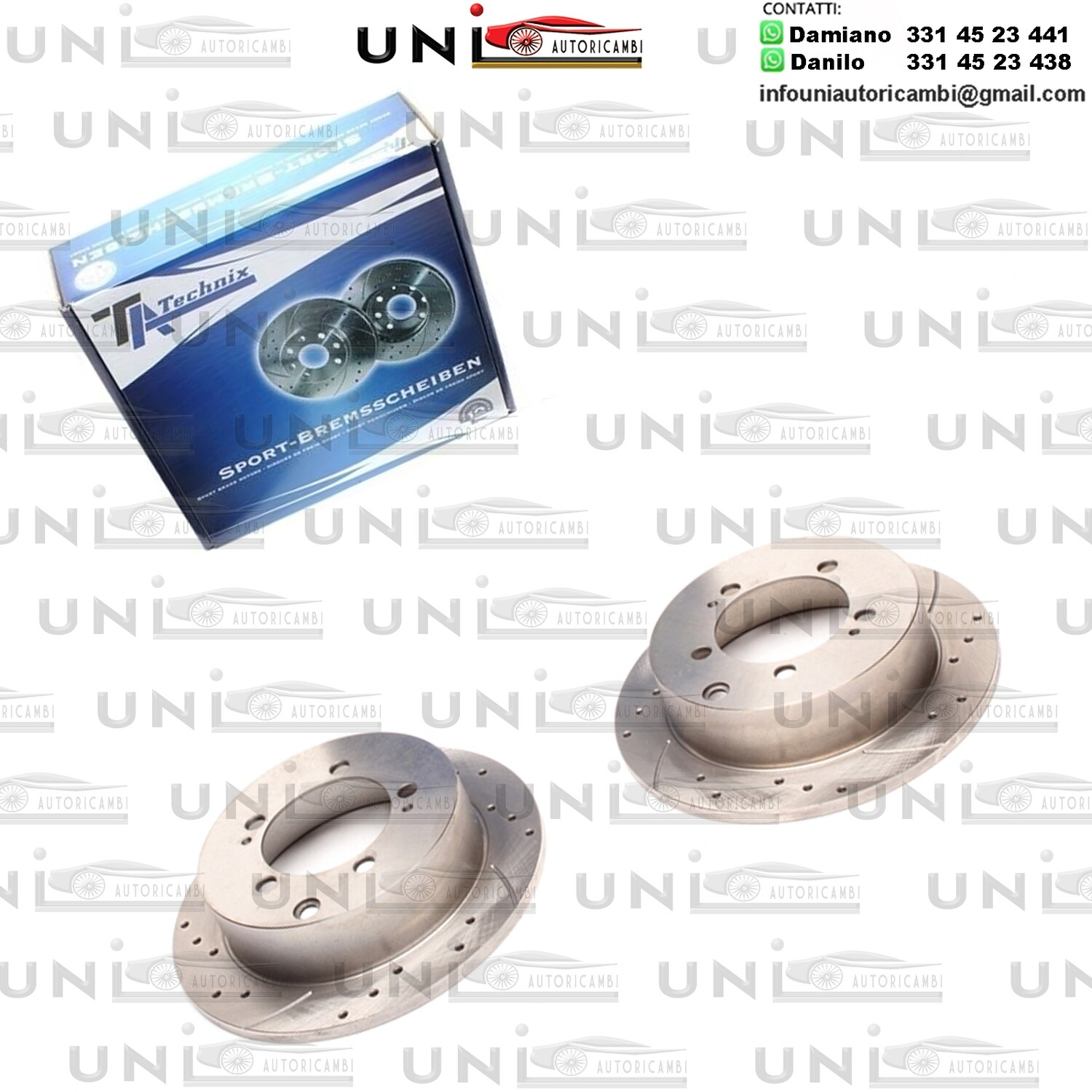 2X Dischi Sportivi Posteriori Mitsubishi Eclipse II / Lacer Saloon / Lancer Estate / Oulander I / Outlander II / Space Runner