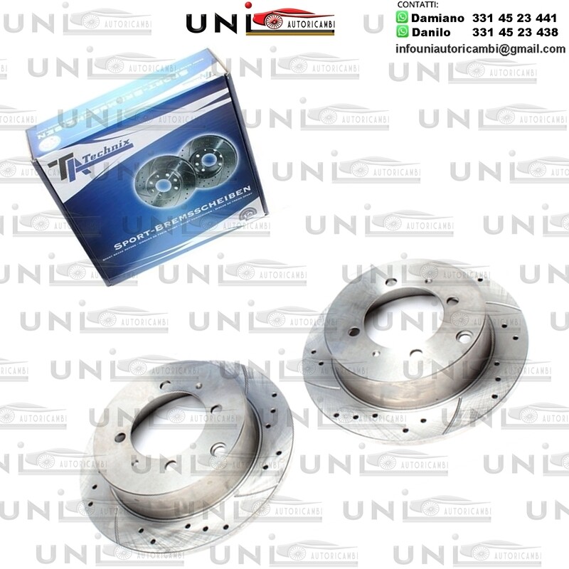 2X Dischi Sportivi Posteriori Mitsubishi Galant V / Galant V Sedan / Galant VI / Galant VI Station wagon / Lancer Saloon / Santamo / Space Wagon