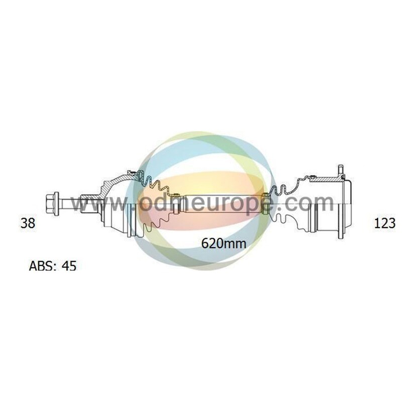 SEMIASSE ANTERIORE DESTRO Audi A4 [Quattro] [8E2, B6] da 2000 a 2009 / Seat Exeo [ST] da 2010 a 2013