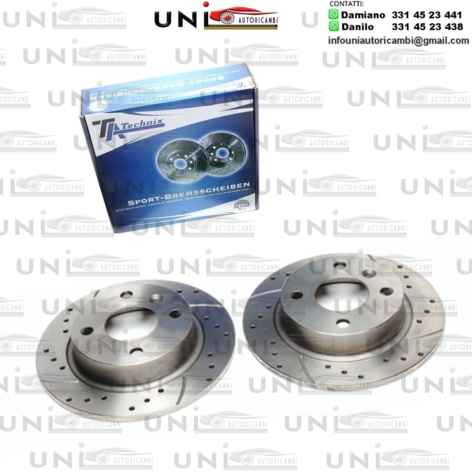 2X Dischi Sportivi Posteriori Volvo 440K / 460L / 480E