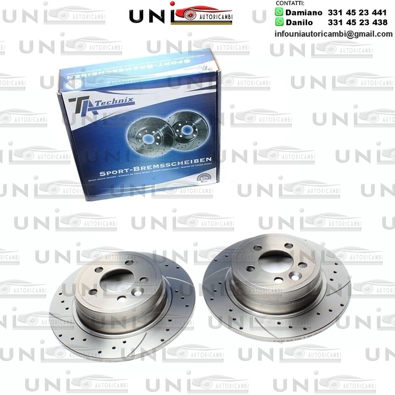 2X Dischi Sportivi Posteriori MG ZT / ZT-T / Rover 75 / 75 Tourer