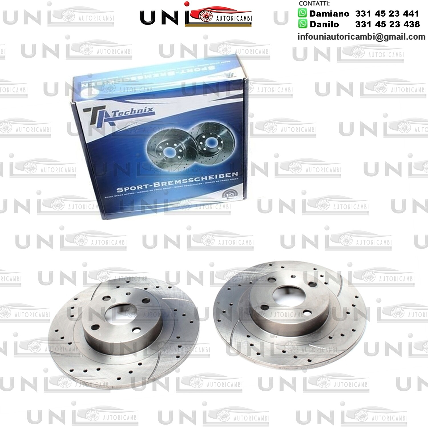 2X Dischi Sportivi Posteriori Mazda 323 F VI / 323 S VI