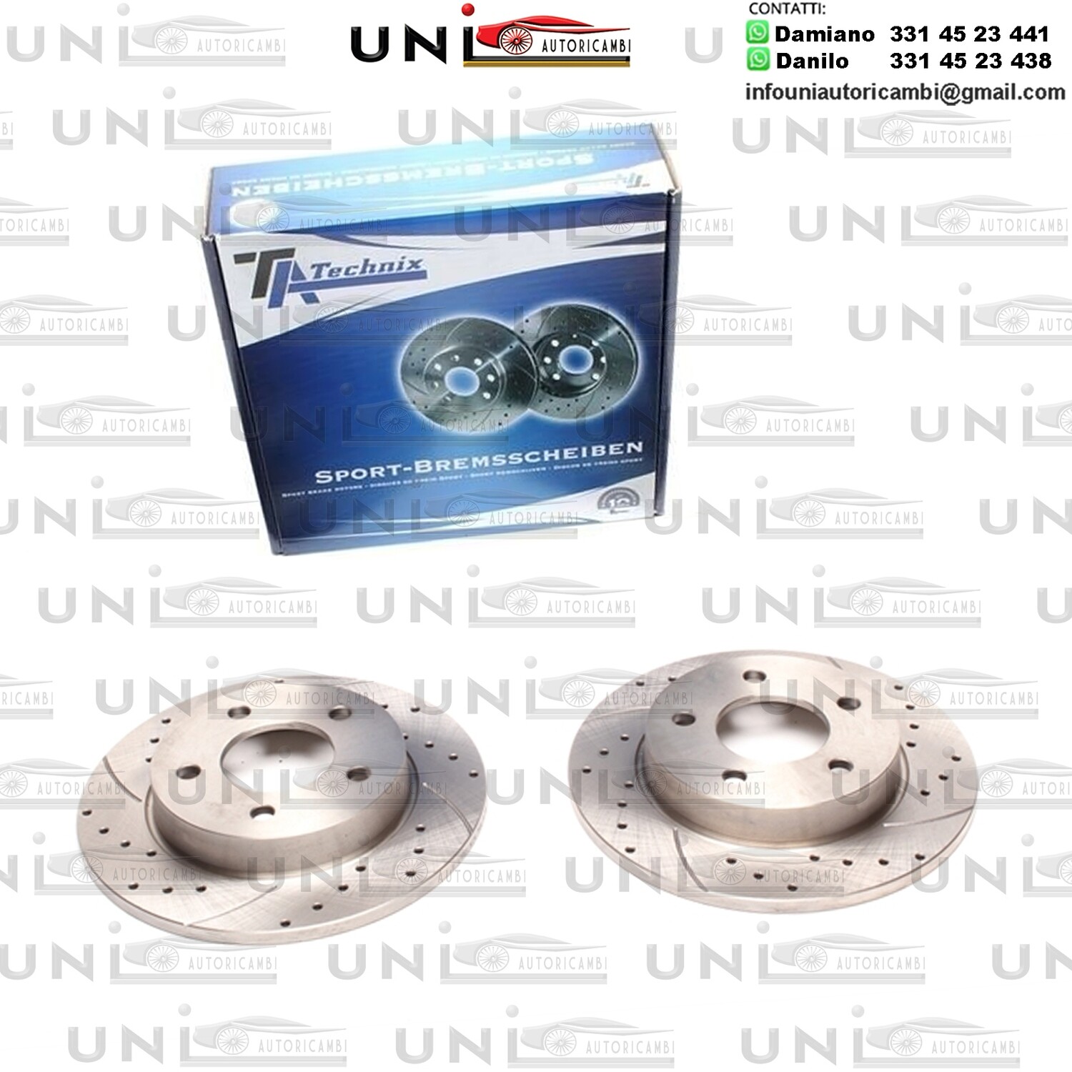 2X Dischi Sportivi Posteriori Mazda 3 / 3 Berlina