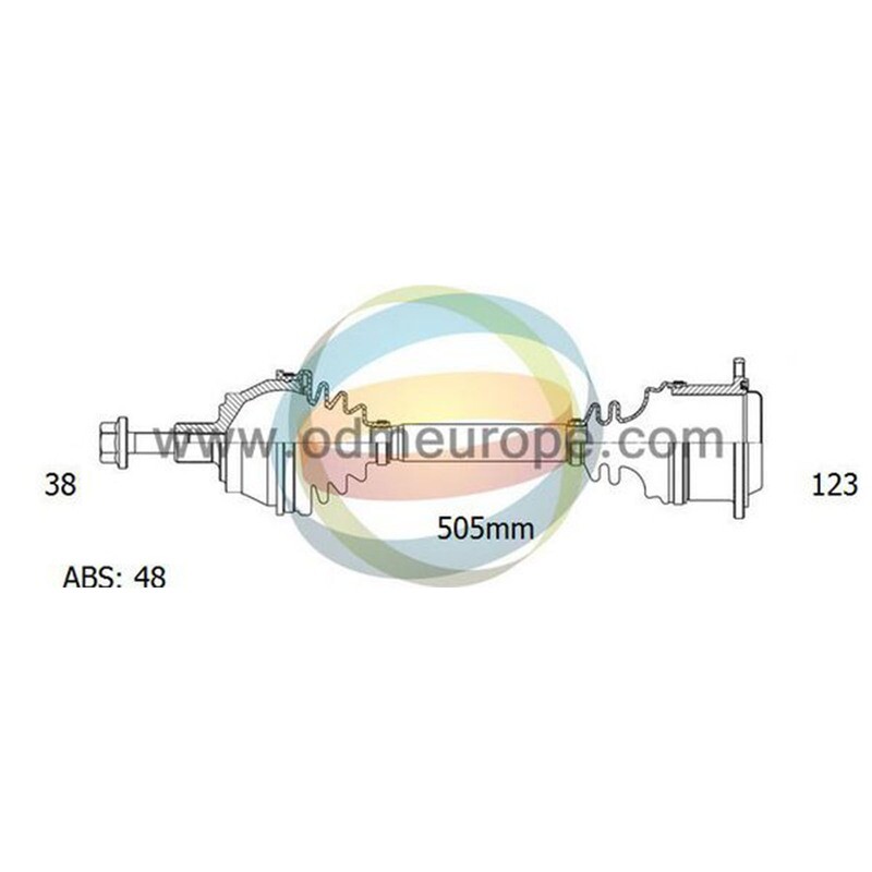 SEMIASSE ANTERIORE SINISTRO / DESTRO Ford Galaxy / Seat Alhambra [4Drive] / Volkswagen Sharan [4motion]