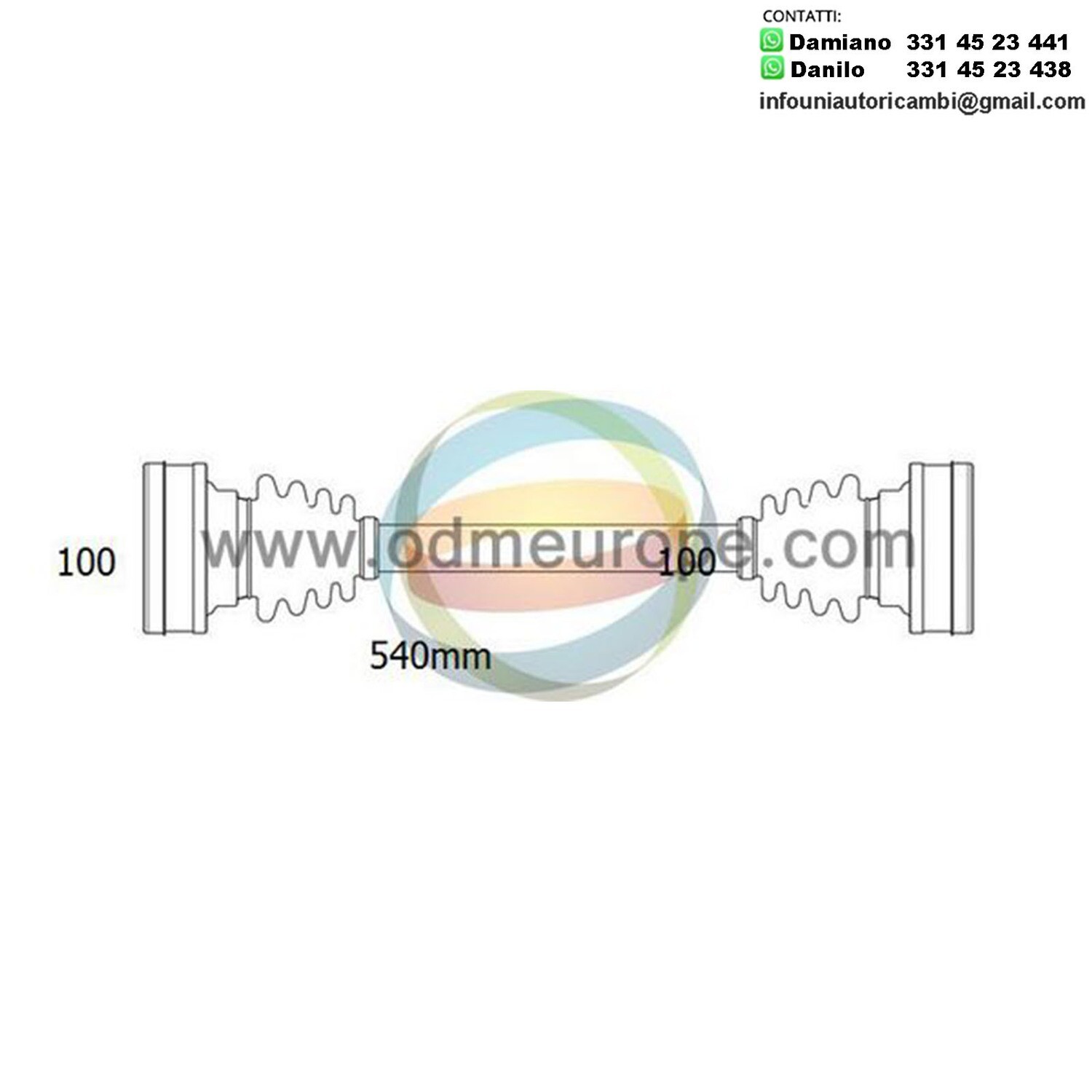SEMIASSE POSTERIORE SINISTRO / DESTRO Porsche 944 / Volkswagen Transporter Mk3 da 1979 a 1986
