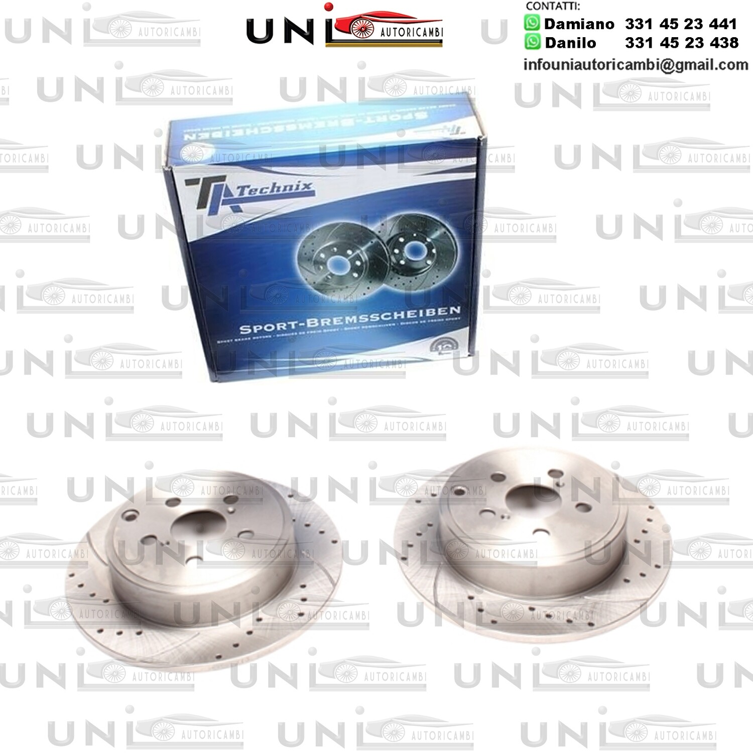 2X Dischi Sportivi Posteriori Toyota Avensis / Avensis Combi / Avensis Sedan