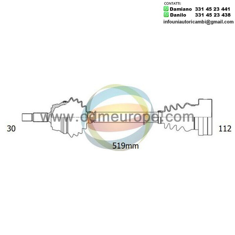 SEMIASSE ANTERIORE SINISTRO / DESTRO Porsche Cayenne [955] [9PA] / Volkswagen Touareg [7LA, 7L6, 7L7]